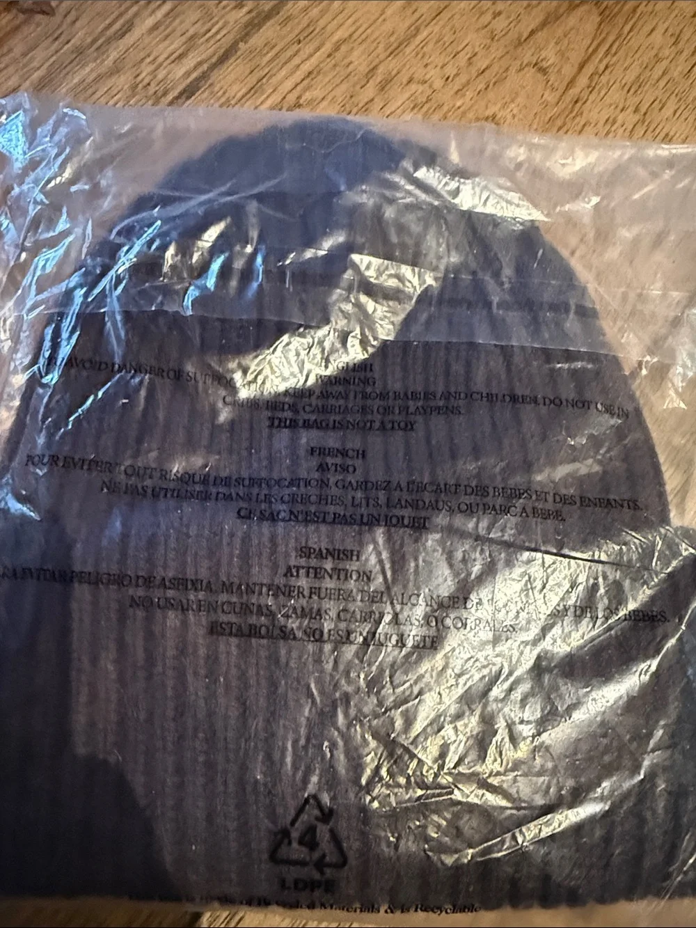 Beyond Yoga Dark Gray Ribbed Knit Beanie